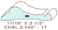 Chair Rail 2-1/2" - 17 