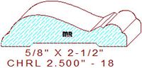 Chair Rail 2-1/2" - 18