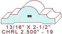 Chair Rail 2-1/2" - 19