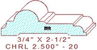 Chair Rail 2-1/2" - 20