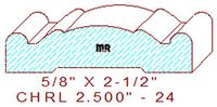 Chair Rail 2-1/2" - 24