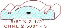 Chair Rail 2-1/2" - 3