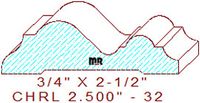 Chair Rail 2-1/2" - 32