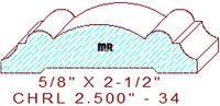 Chair Rail 2-1/2" - 34