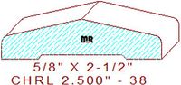 Chair Rail 2-1/2" - 38