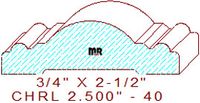 Chair Rail 2-1/2" - 40
