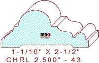 Chair Rail 2-1/2" - 43