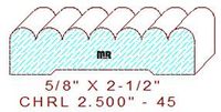 Chair Rail 2-1/2" - 45 Chair Rail 2-1/2" - 45