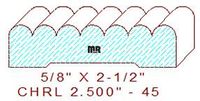 Chair Rail 2-1/2" - 45 