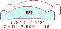 Chair Rail 2-1/2" - 46