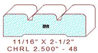 Chair Rail 2-1/2" - 48 Chair Rail 2-1/2" - 48