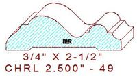 Chair Rail 2-1/2" - 49 