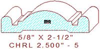 Chair Rail 2-1/2" - 5