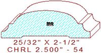 Chair Rail 2-1/2" - 54