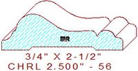 Chair Rail 2-1/2" - 56