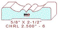 Chair Rail 2-1/2" - 6