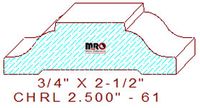 Chair Rail 2-1/2" - 61