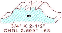 Chair Rail 2-1/2" - 63