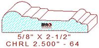 Chair Rail 2-1/2" - 64