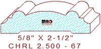 Chair Rail 2-1/2" - 67 