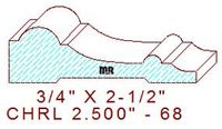 Chair Rail 2-1/2" - 68