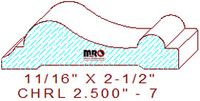 Chair Rail 2-1/2" - 7 Chair Rail 2-1/2" - 7