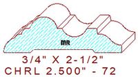 Chair Rail 2-1/2" - 72