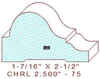Chair Rail 2-1/2" - 75 Chair Rail 2-1/2" - 75