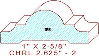 Chair Rail 2-5/8" - 2 Chair Rail 2-5/8" - 2
