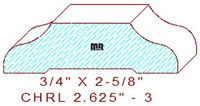 Chair Rail 2-5/8" - 3 Chair Rail 2-5/8" - 3