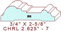 Chair Rail 2-5/8" - 7