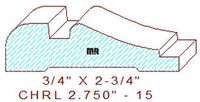 Chair Rail 2-3/4" - 15 Chair Rail 2-3/4" - 15