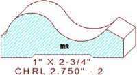 Chair Rail 2-3/4" - 2 Chair Rail 2-3/4" - 2