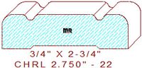 Chair Rail 2-3/4" - 22 Chair Rail 2-3/4" - 22