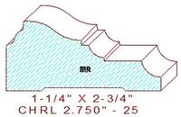 Chair Rail 2-3/4" - 25 Chair Rail 2-3/4" - 25