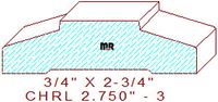 Chair Rail 2-3/4" - 3 Chair Rail 2-3/4" - 3