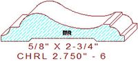 Chair Rail 2-3/4" - 6 Chair Rail 2-3/4" - 6