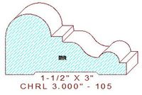 Chair Rail 3" - 105 Chair Rail 3" - 105