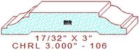 Chair Rail 3" - 106 Chair Rail 3" - 106