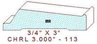 Chair Rail 3" - 113 Chair Rail 3" - 113