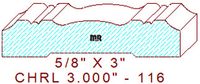 Chair Rail 3" - 116