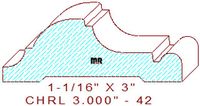 Chair Rail 3" - 42