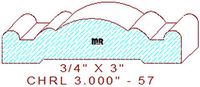 Chair Rail 3" - 57
