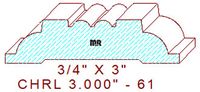 Chair Rail 3" - 61