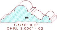 Chair Rail 3" - 62