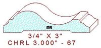 Chair Rail 3" - 67