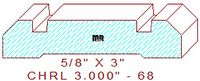 Chair Rail 3" - 68