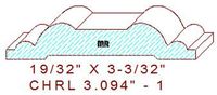 Chair Rail 3-3/32" - 1 Chair Rail 3-3/32" - 1