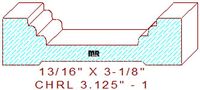 Chair Rail 3-1/8" - 1 Chair Rail 3-1/8" - 1