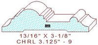 Chair Rail 3-1/8" - 9 Chair Rail 3-1/8" - 9